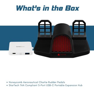 Foto 2 | Pedales De Timón Honeycomb Aeronautical Charlie Con Tensión Ajustable - Venta Internacional.