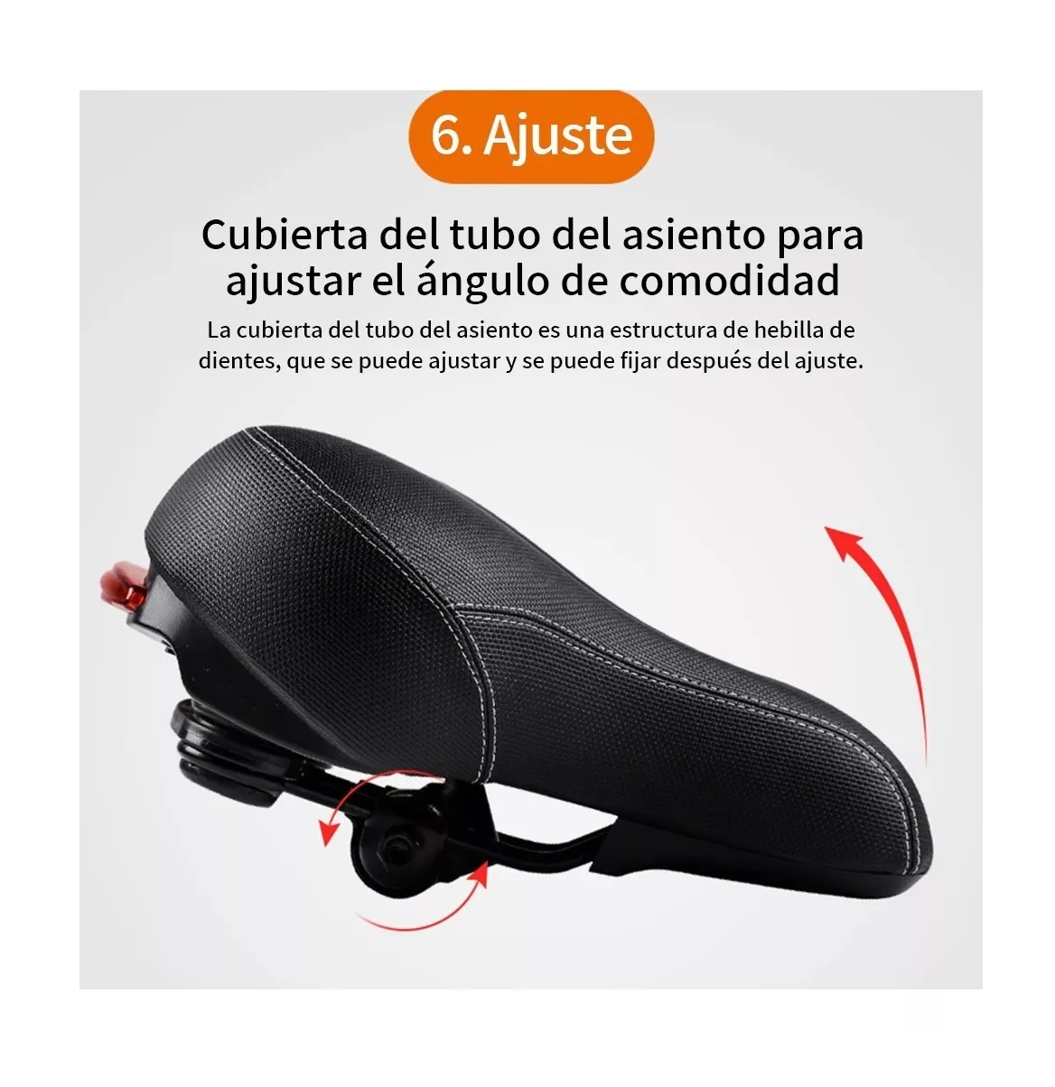 Foto 5 pulgar | Asiento para Bicicleta Belug con Luz Led