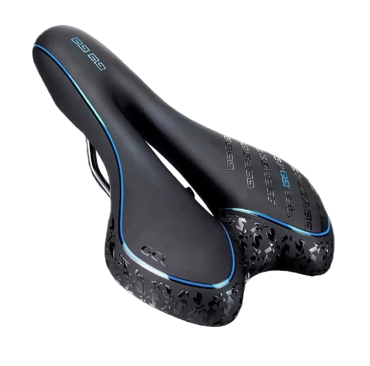 Foto 2 pulgar | Asiento de Bicicleta BELUG de Gel Cómo Impacto con Luz Negro con Azul