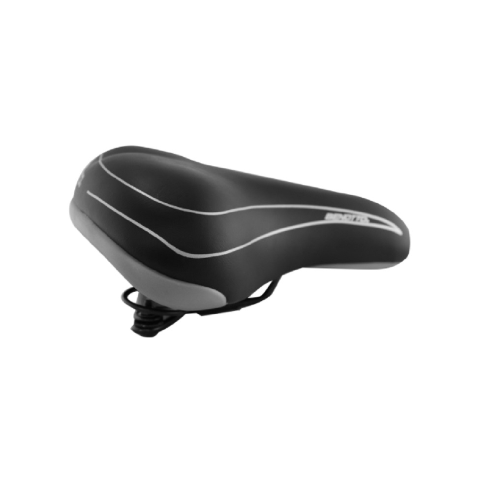 Foto 3 pulgar | Asiento Benotto para Bicicleta City Negro con Gris con Broche RX-826