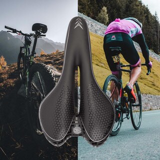 Foto 6 | Asiento para Bicicleta de Montaña Mariluz 1090-1fm Antiprostático 275 x 160 mm Negro