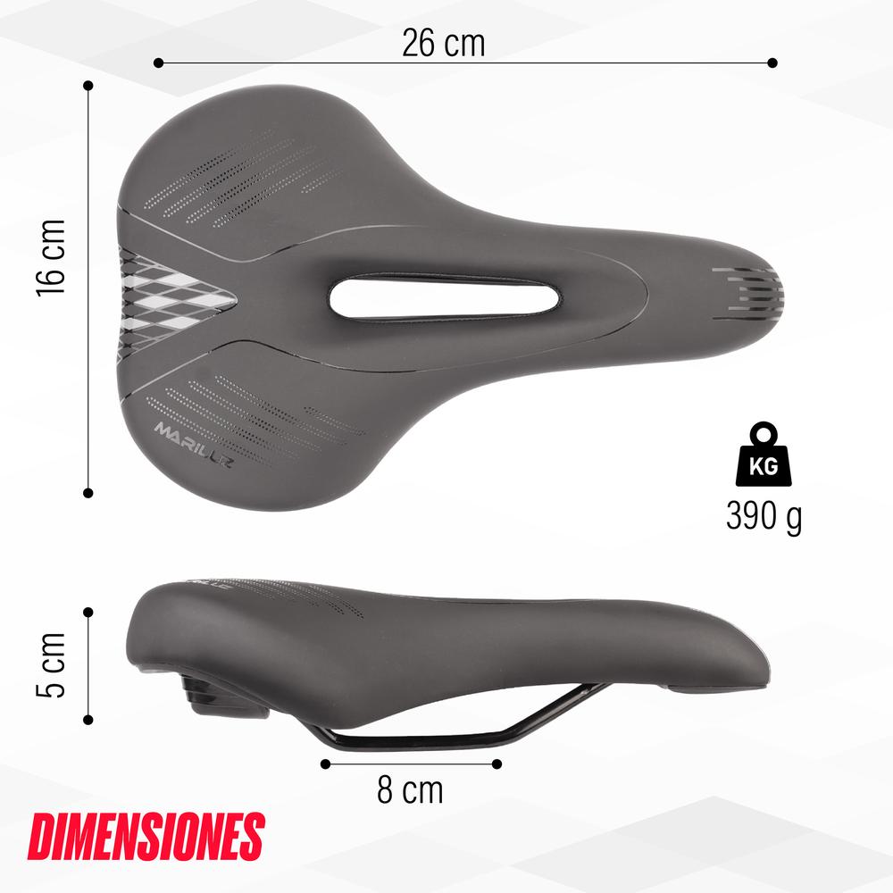 Foto 3 pulgar | Asiento Para Bicicleta Mtb Antiprostatico Wl-110a-2 Mariluz