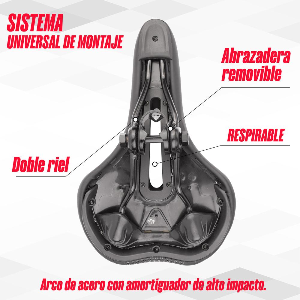 Foto 6 pulgar | Asiento Para Bicicleta Mtb Antiprostatico Wl-110a-2 Mariluz