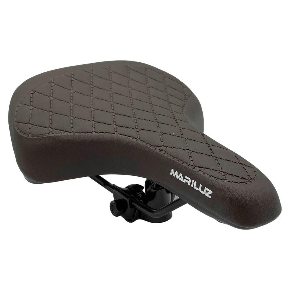 Asiento Sillin Para Bicicleta Rombos Comodo Negro Mariluz