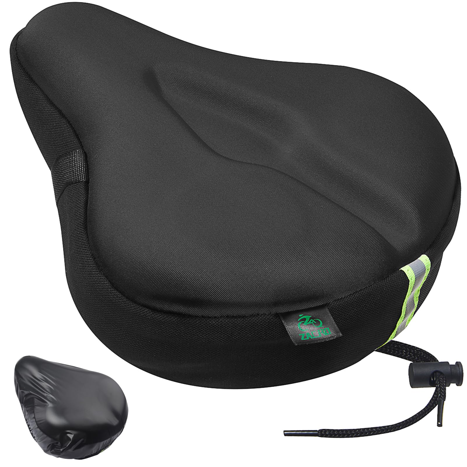 Foto 2 pulgar | Cojín De Asiento De Bicicleta Zacro Acolchado En Gel Para Hombre Y Mujer, Color Negro - Venta Internacional.