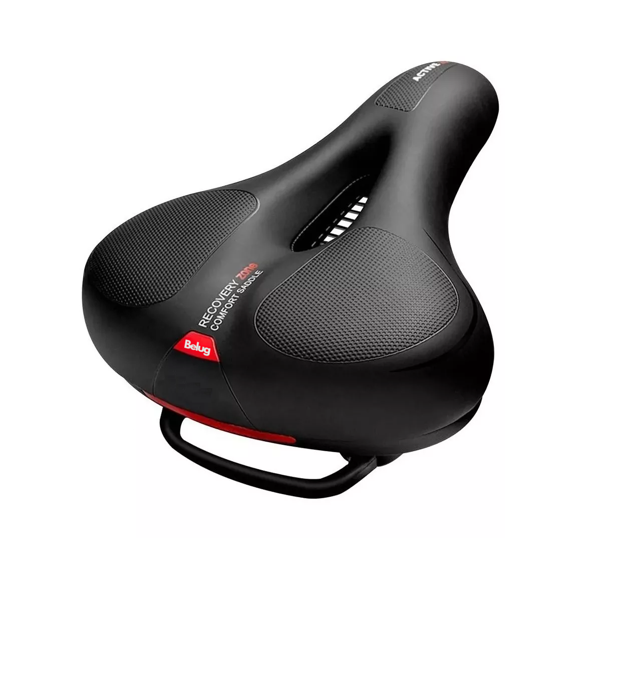 Foto 2 pulgar | Asiento De Bicicleta 22cm Ancho Negro Belug