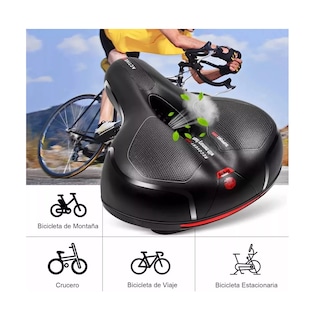 Foto 3 | Asiento Suave Cómodo Para Bicicleta Belug De Montaña Negro