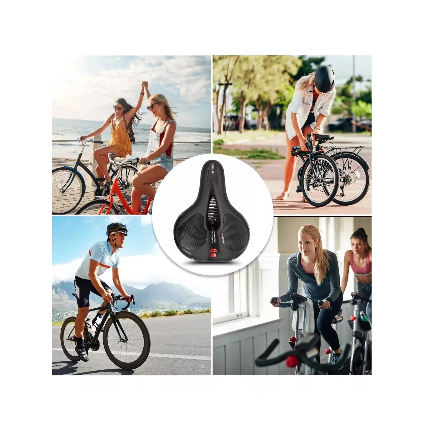 Foto 4 | Asiento Suave Cómodo Para Bicicleta Belug De Montaña Negro