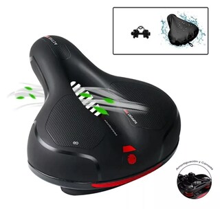 Foto 2 | Asiento Sillin Bicicleta Mtb Cojin Suave Comodo Prostatico Eo Safe Imports Esi-7641-1 Negro