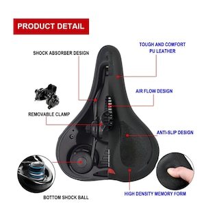 Foto 2 | Asiento Sillin Bicicleta Xtellar Cojin Suave Comodo Prostatico