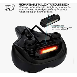 Foto 2 | Asiento Xtellar De Bicicleta Cómodo Con Cojín Suave Con Luz Trasera