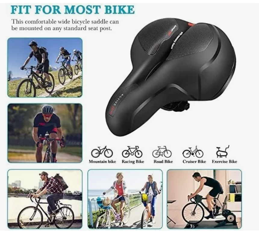 Foto 5 pulgar | Asiento Xtellar De Bicicleta Cómodo Con Cojín Suave Con Luz Trasera