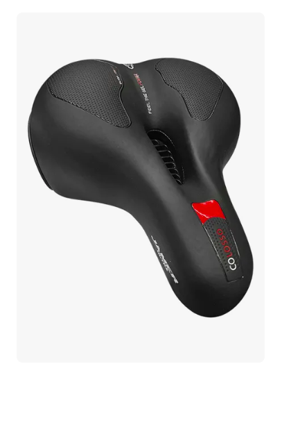 Foto 2 pulgar | Asiento Bicicleta Prostático De Gel Confortable Xtellar  C/elastómero Color Negro Con Rojo