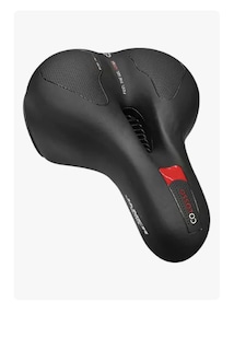 Foto 1 | Asiento Bicicleta Prostático De Gel Confortable Xtellar C/elastómero Color Negro Con Rojo