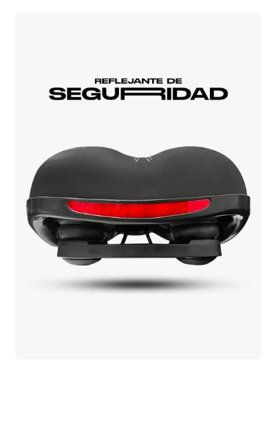 Foto 4 pulgar | Asiento Bicicleta Prostático De Gel Confortable Xtellar  C/elastómero Color Negro Con Rojo