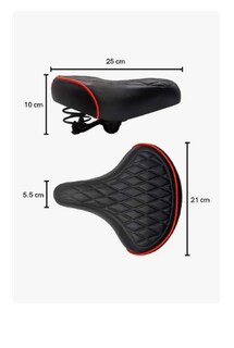 Foto 3 | Asiento Para Bicicleta Xtellar Montaña Ultra Confortable Color Negro Línea Roja