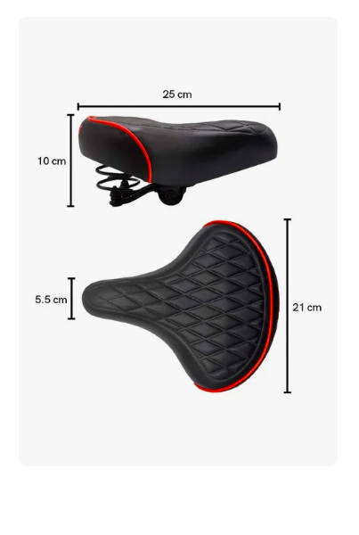 Foto 4 pulgar | Asiento Para Bicicleta Montaña Ultra Confortable Xtellar Color Café Línea Blanca