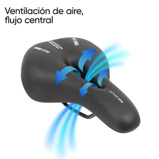 Foto 3 | Asiento Para Bicicleta De Memory Foam Antiprostatico Negro Tl-2176 Teide