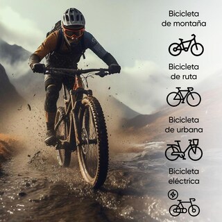 Foto 8 | Asiento Para Bicicleta De Memory Foam Antiprostatico Negro Tl-2176 Teide