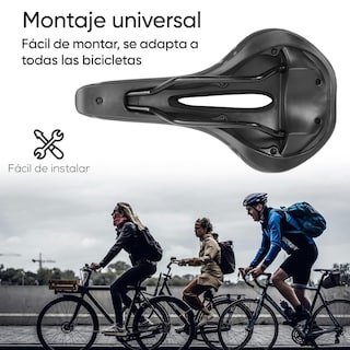 Foto 6 | Asiento Para Bicicleta 270 X 150mm Antiprostatico Negro Tl-2006 Teide