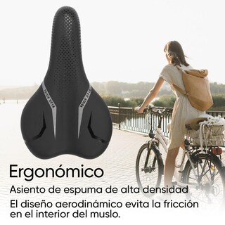 Foto 3 | Asiento Para Bicicleta 275 X 150mm Negro Tl-2106 Teide