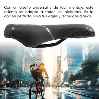 Foto 6 | Asiento Para Bicicleta 275 X 150mm Negro Tl-2106 Teide