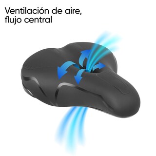 Foto 3 | Asiento Para Bicicleta 260 X 175mm Ancho Antiprostatico Negro Tl-2101 Teide