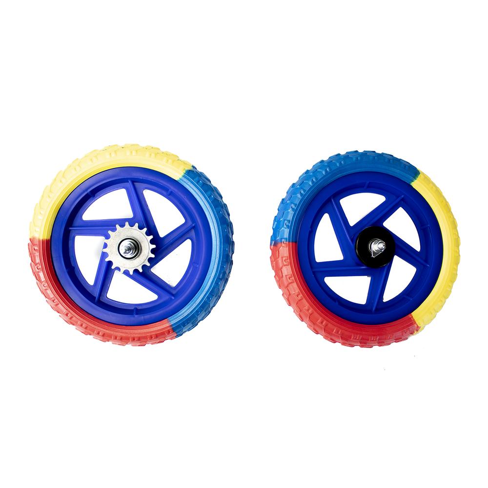 Juego De Llantas R12 Tricolor Sprocket Fijo