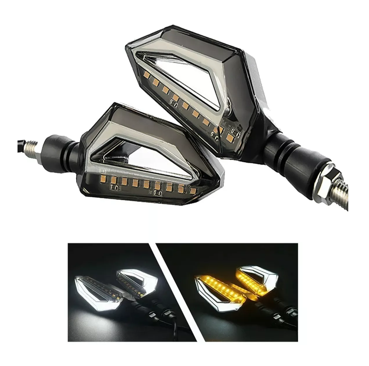 Foto 3 pulgar | 2 Direccionales Focos Faros Led Motocicleta Luces Señal Giro Belug