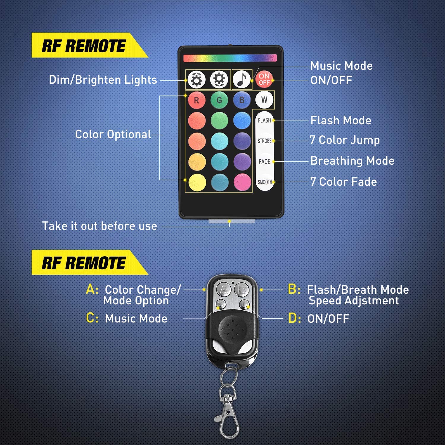 Foto 6 pulgar | Kit De Luces Led Para Motocicleta Nilight Tl-35 Rgb, Impermeable, 12 Unidades - Venta Internacional.