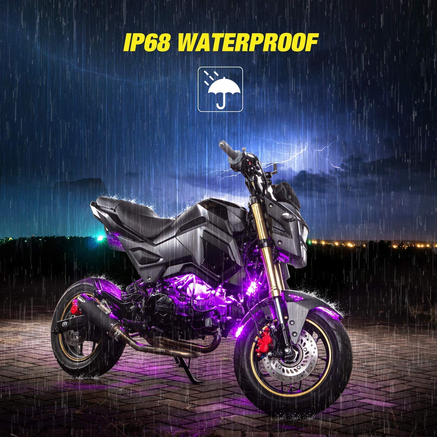 Foto 8 pulgar | Kit De Luces Led Para Motocicleta Nilight Tl-35 Rgb, Impermeable, 12 Unidades - Venta Internacional.