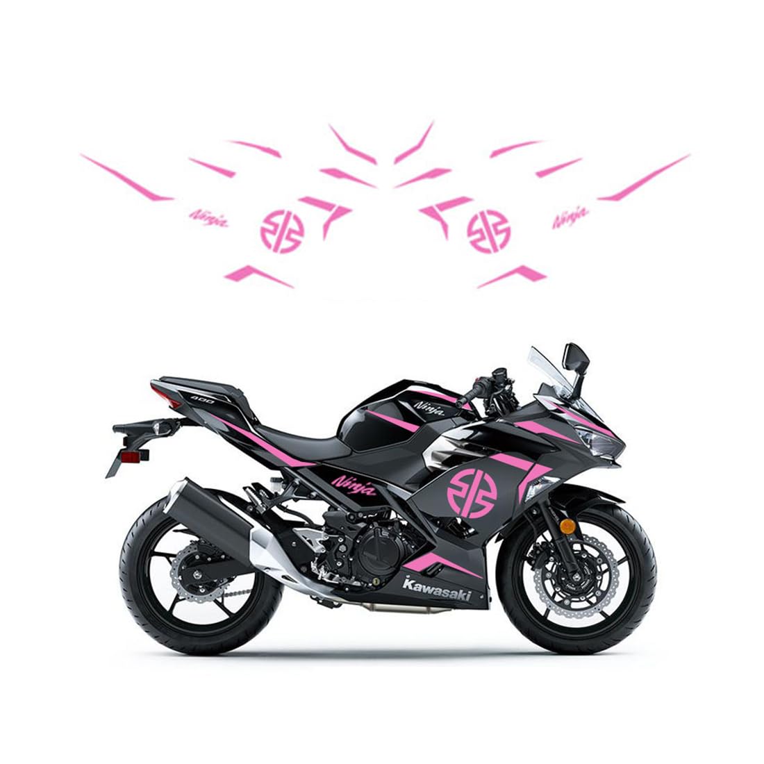 Foto 1 | Kit De Calcomanías Gráficas Para Motocicletas Kawasaki Ninja 400 - Venta Internacional.