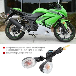 Foto 6 | Luz De Señal De Giro De Motocicleta Akozon Para Kawasaki Ninja 250 - Venta Internacional.
