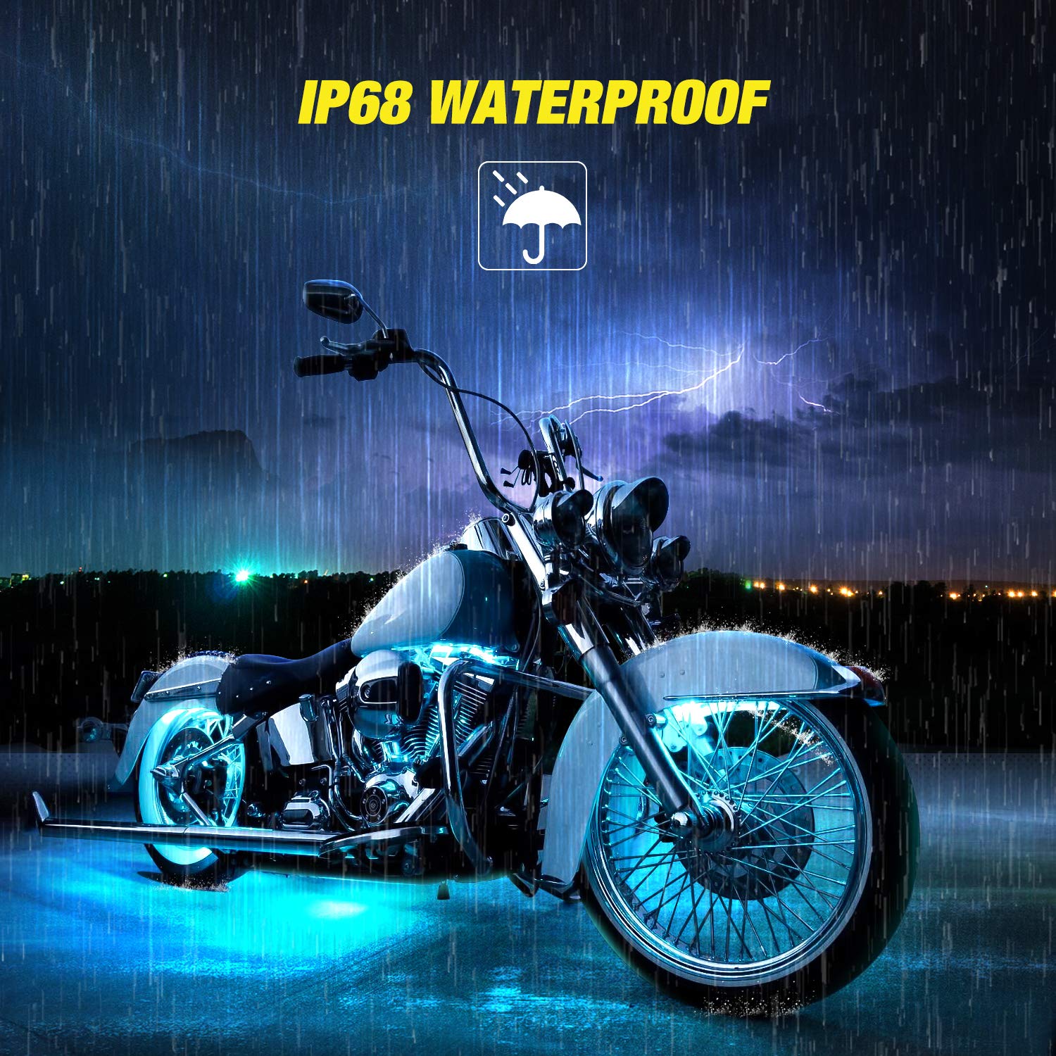 Foto 8 pulgar | Kit De Luces Led Nilight Rgb Para Motocicleta, Resistente Al Agua, 8 Piezas - Venta Internacional.