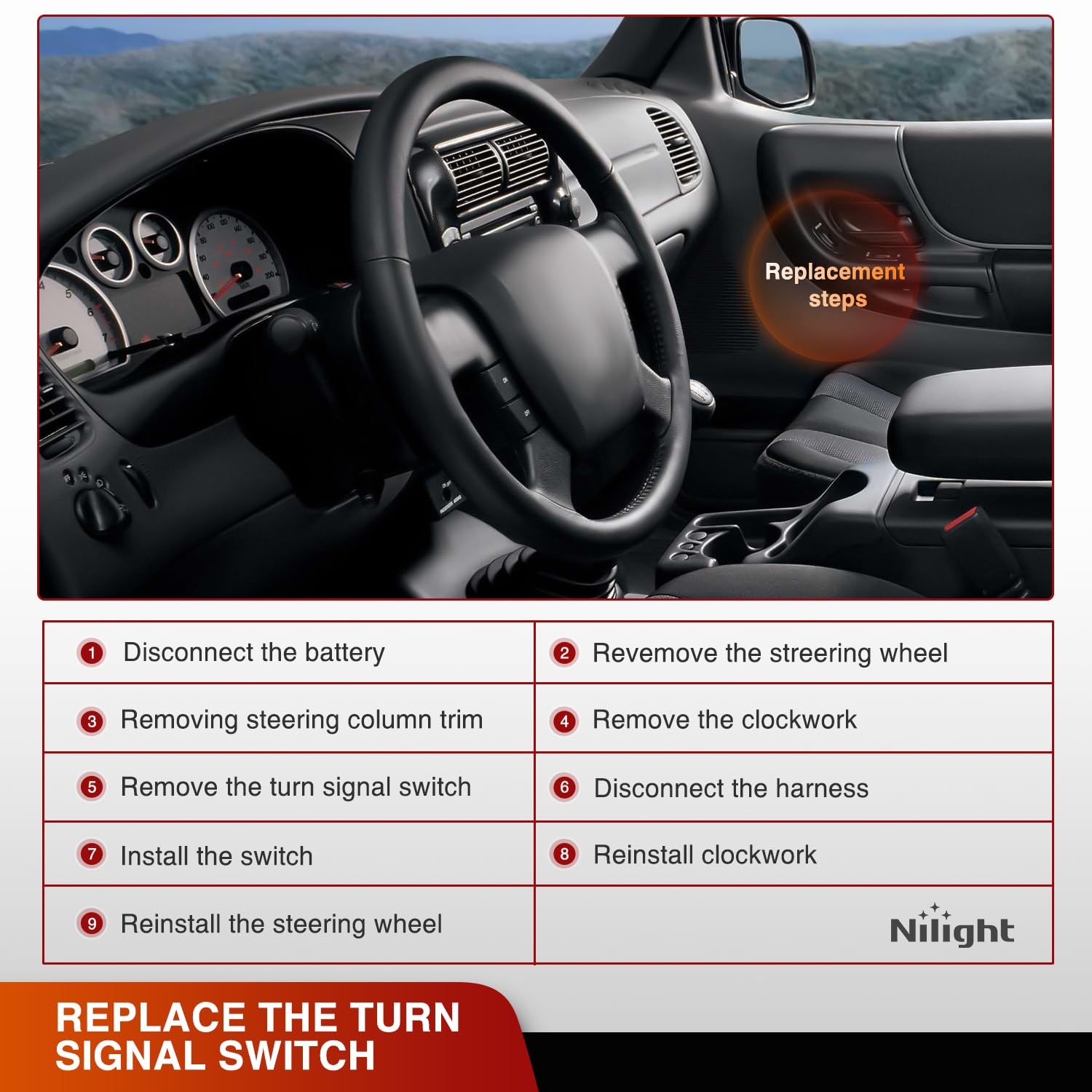Foto 7 pulgar | Interruptor De Señal De Giro Compatible Con Nilight Para Ford Ranger F-150 - Venta Internacional.