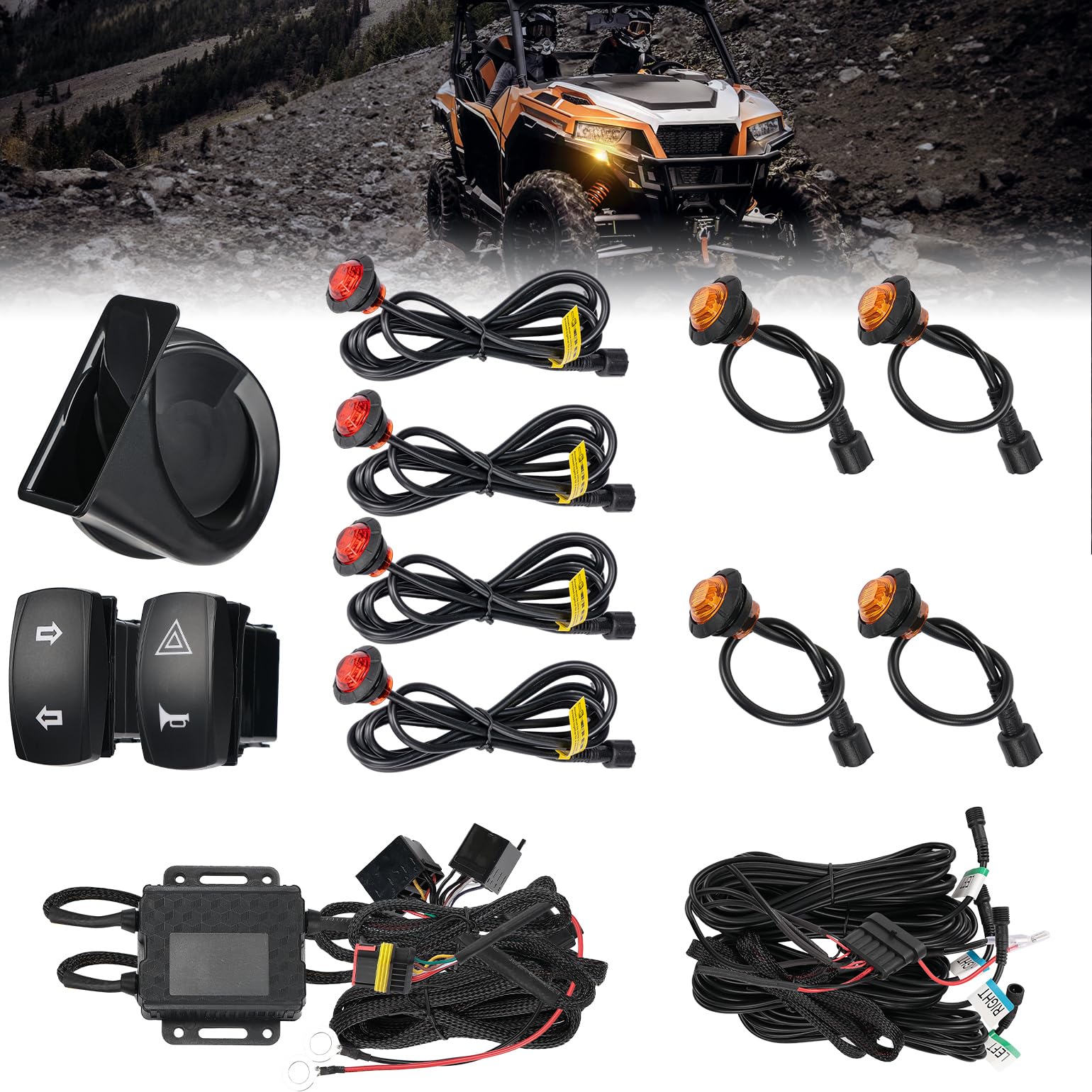 Foto 2 pulgar | Kit De Señal De Giro Utv Kemimoto 110d Plug And Play - Venta Internacional.