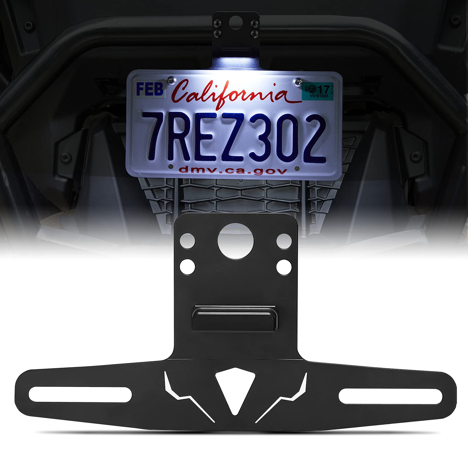 Soporte De Matrícula Kemimoto Utv Con Luz Para Can-am Maverick - Venta Internacional.