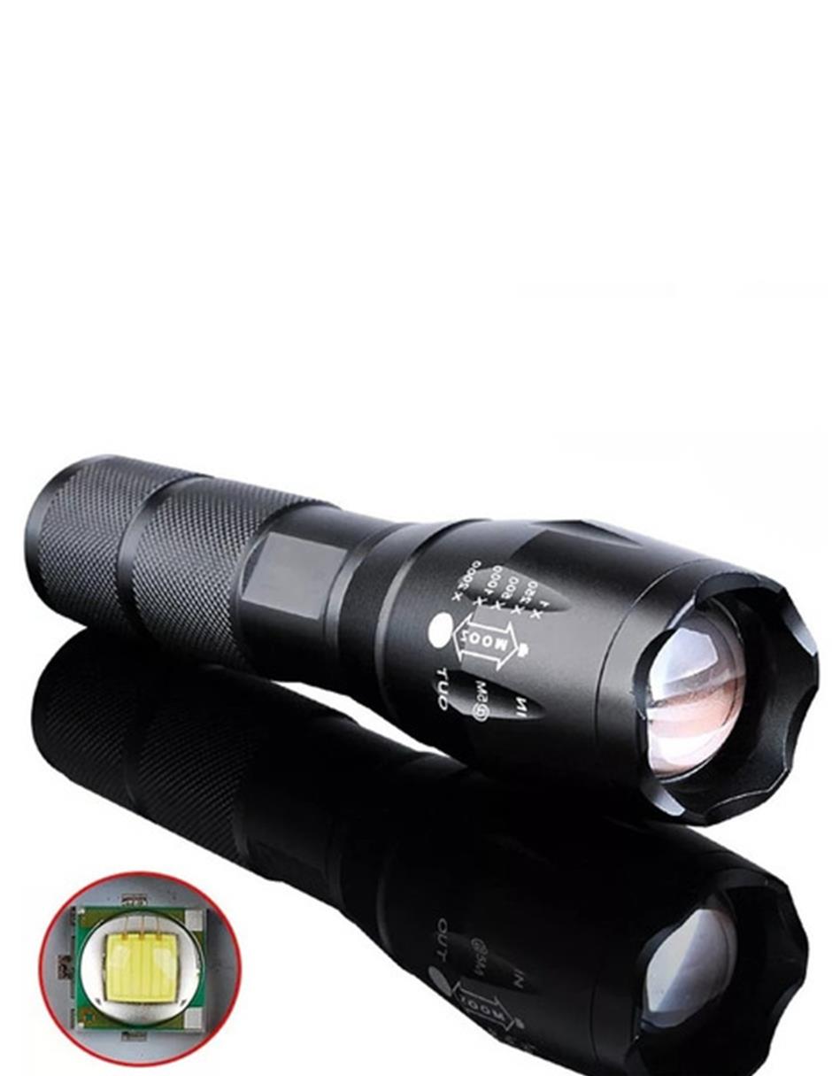 Foto 4 pulgar | Lámpara Táctica Fralugio Linterna de Mano 3000 Lúmenes Cree Led T6 Recargable con Zoom