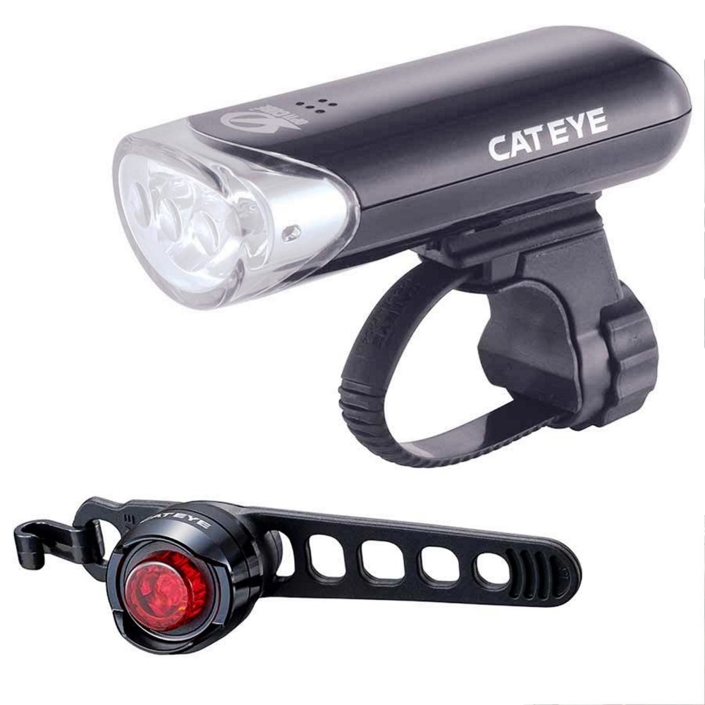 Luces Delantera y Trasera para Bicicleta CatEye EL135N LD160ORB 2 Piezas