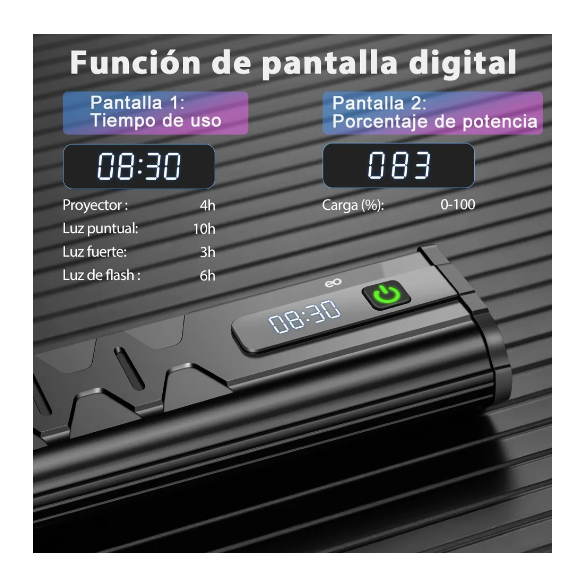 Foto 3 pulgar | Luz De Bicicleta Superbrillante De 8000 Lúmenes Y 5000 Mah Eo Safe Imports Esi-18689 Negro