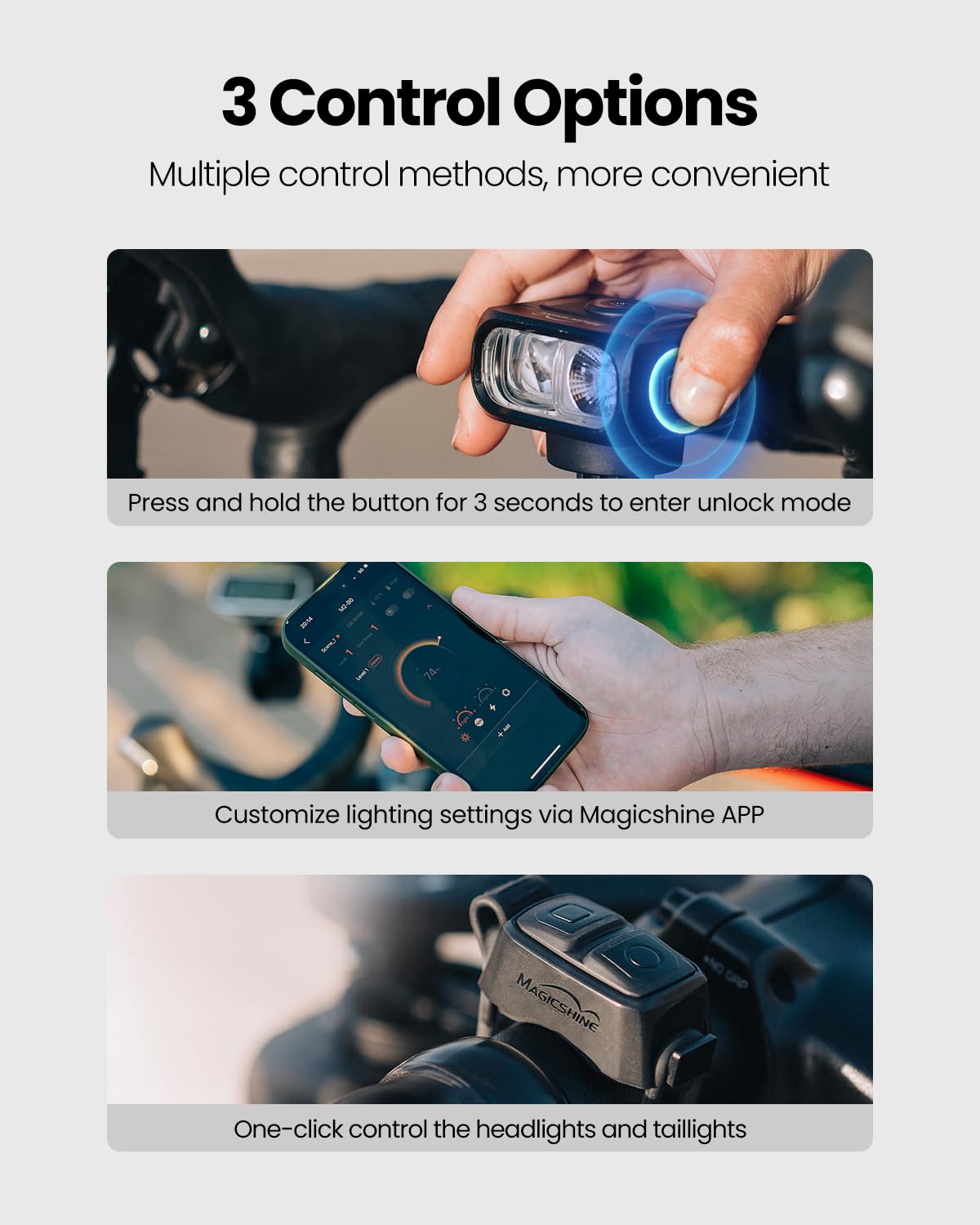 Foto 8 pulgar | Luces Para Bicicleta Magicshine Hori 1300 Usb-c Recargables 1300 Lm - Venta Internacional.