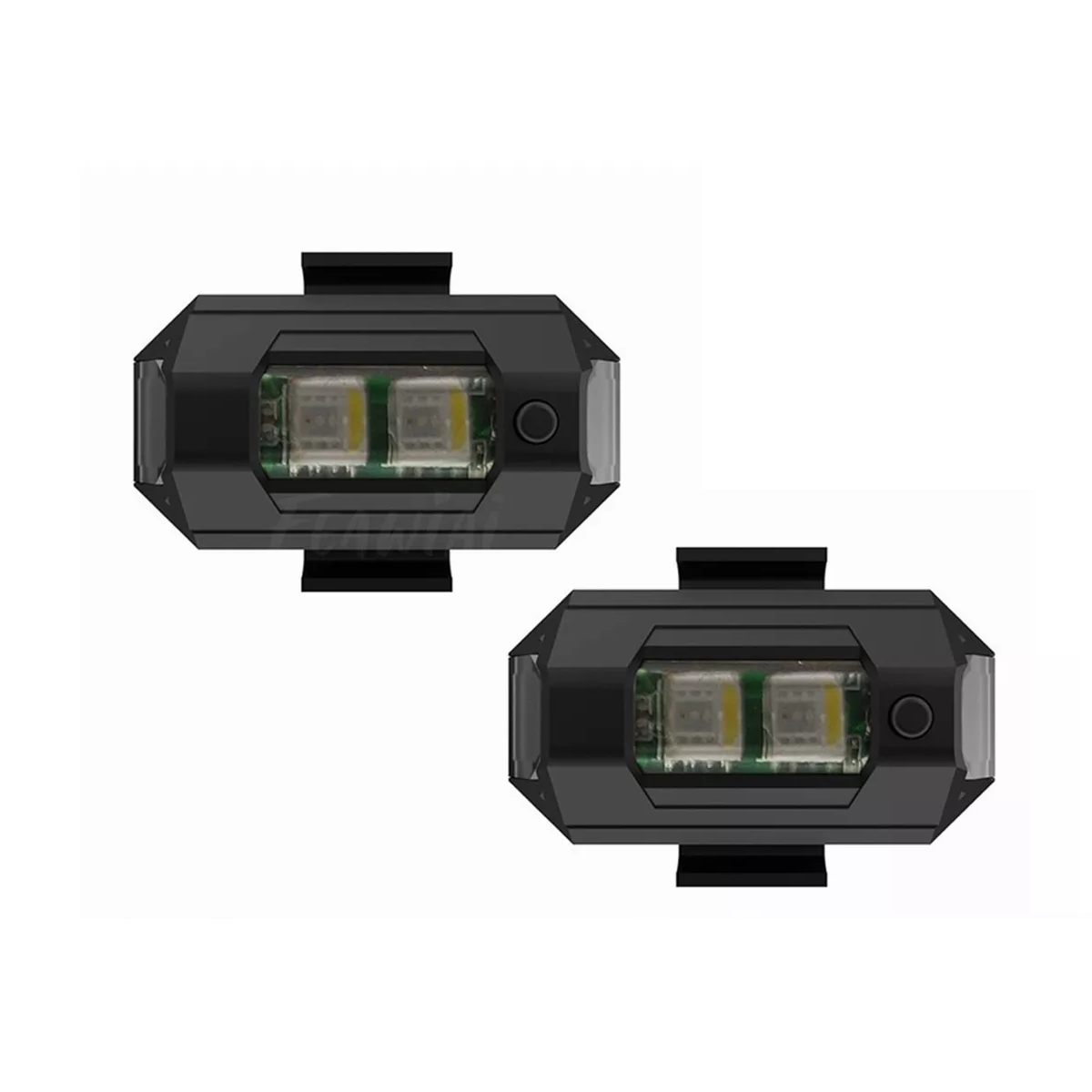 Foto 2 pulgar | Set 2 Luces Mini Luz Led Estrobo Para Bicicleta Moto Eo Safe Imports Esi-5336 color Negro