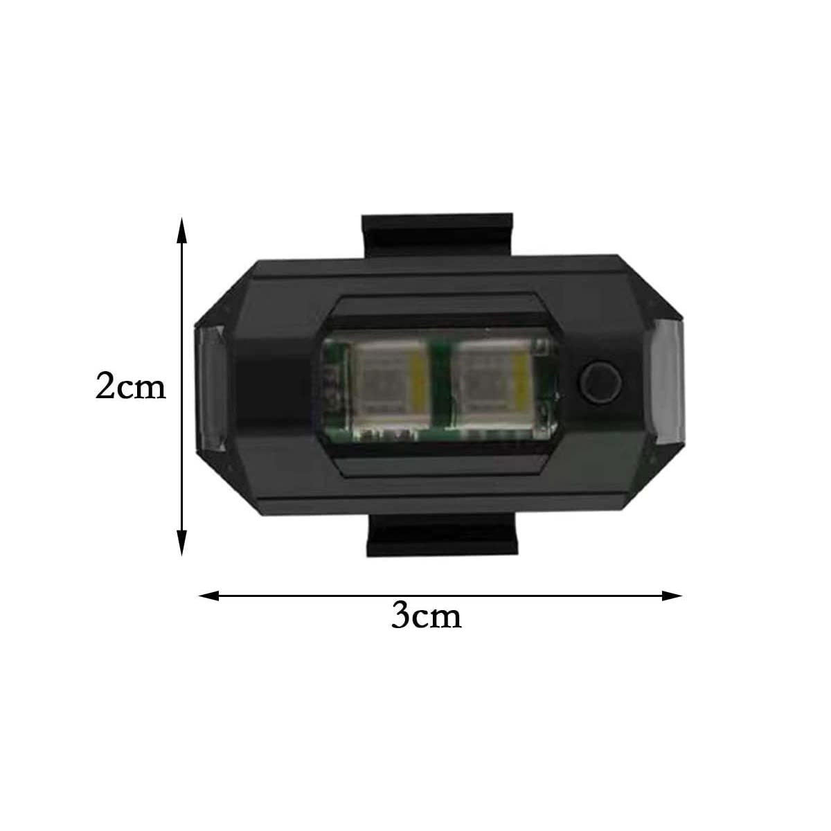 Foto 3 pulgar | Set 2 Luces Mini Luz Led Estrobo Para Bicicleta Moto Eo Safe Imports Esi-5336 color Negro