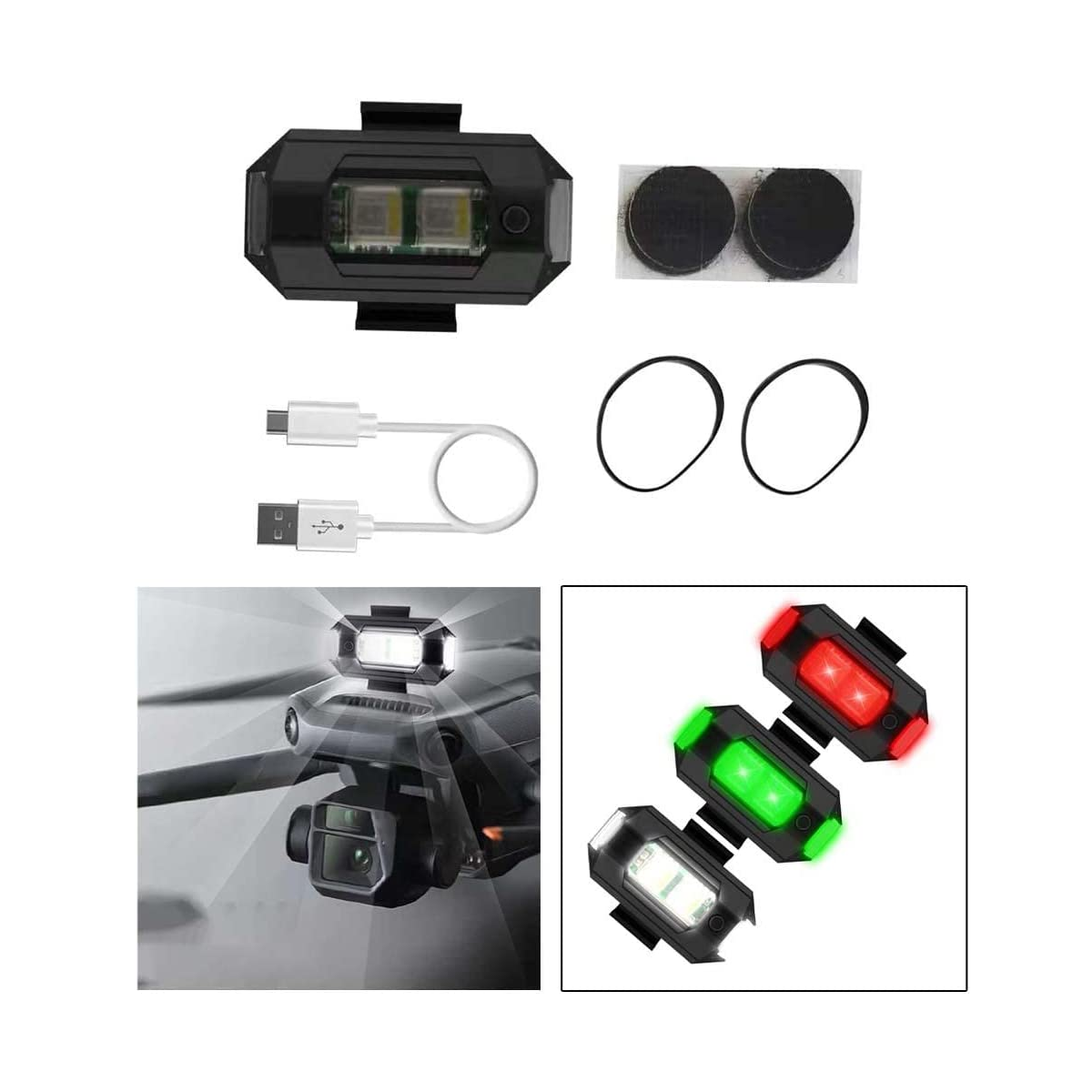 Foto 4 pulgar | Set 2 Luces Mini Luz Led Estrobo Para Bicicleta Moto Eo Safe Imports Esi-5336 color Negro