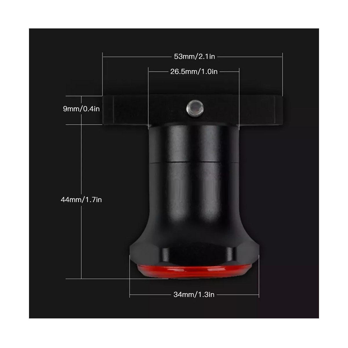 Foto 3 | Luz Trasera De Freno Inteligente Para Bicicleta, Impermeable Eo Safe Imports Esi-13747 Negro