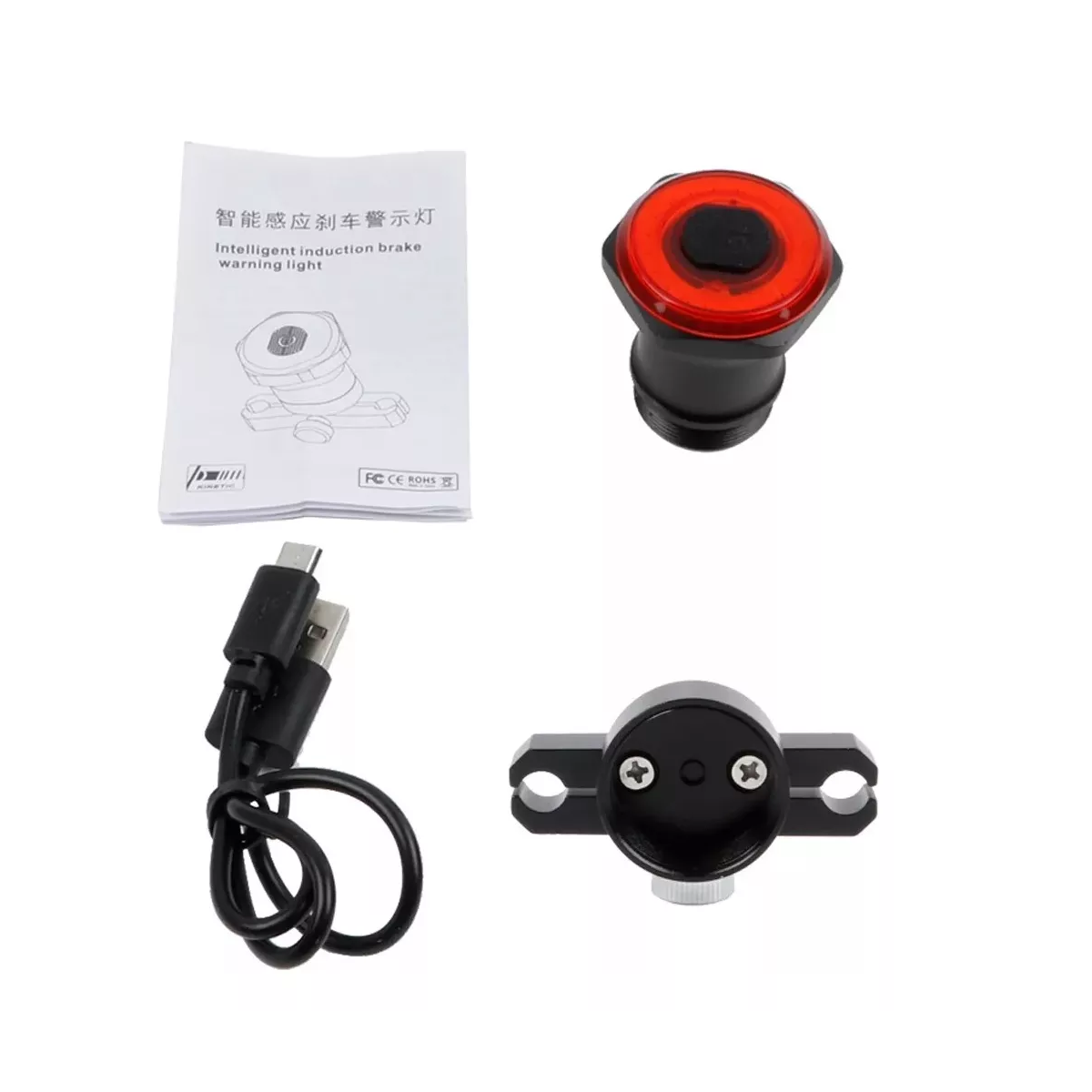 Foto 4 | Luz Trasera De Freno Inteligente Para Bicicleta, Impermeable Eo Safe Imports Esi-13747 Negro