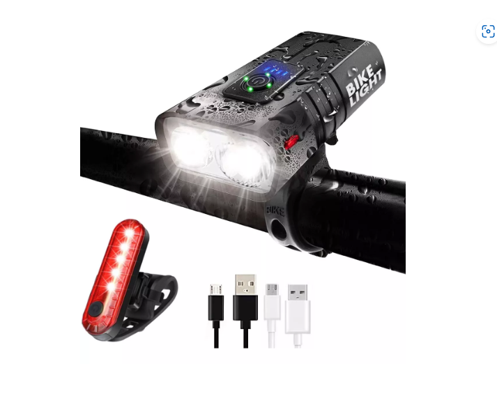 Luz Bicicleta Wünd Usb Recargable Delantera Y Traser Ipx6