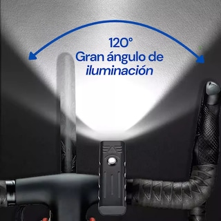 Foto 4 | Language Lampara Para Bicicleta Luz Recargable Eo Safe Imports Esi-13744-1 Negro
