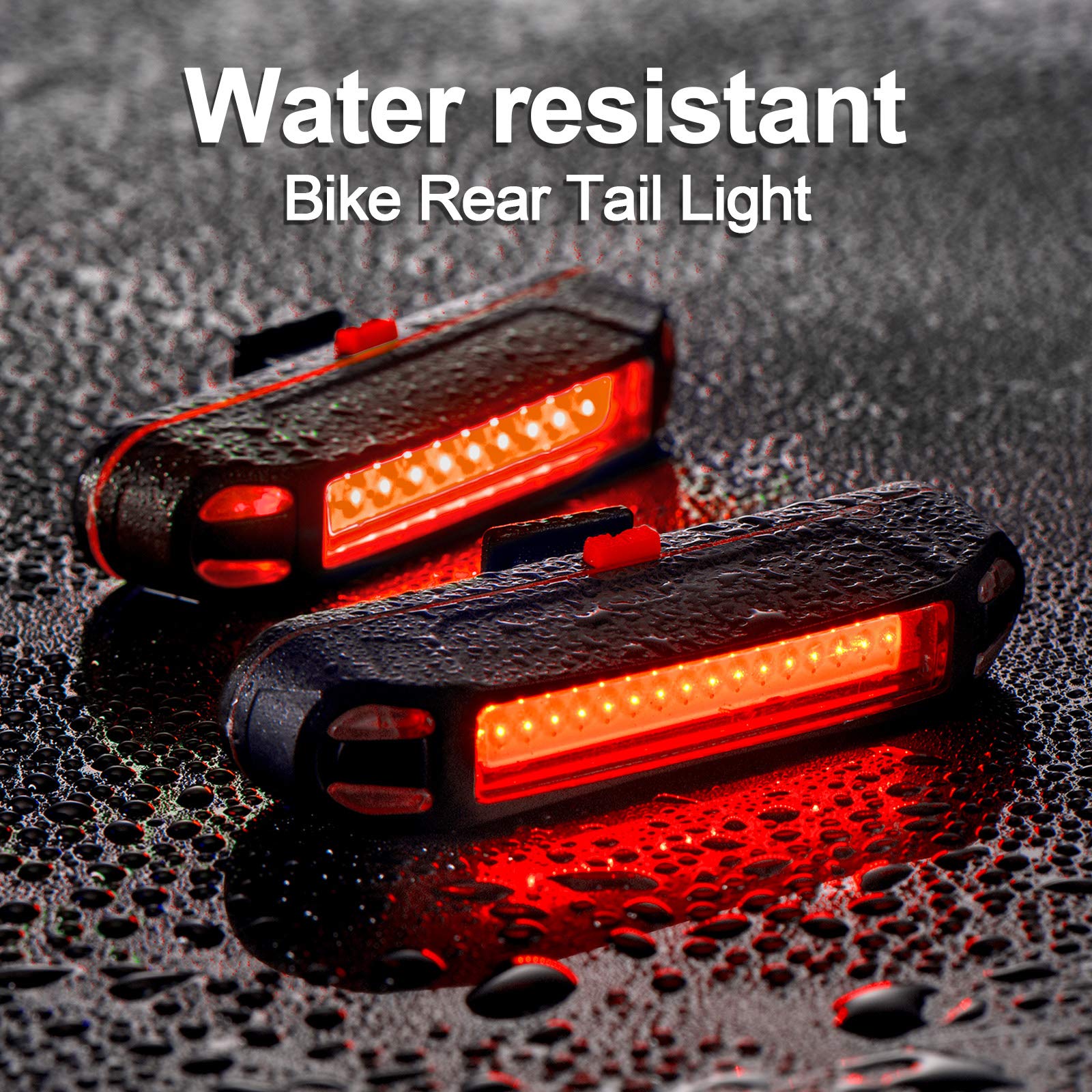 Foto 6 pulgar | Juego De Luces Traseras Para Bicicleta Mudder, Recargable Por Usb, 4 Unidades - Venta Internacional.