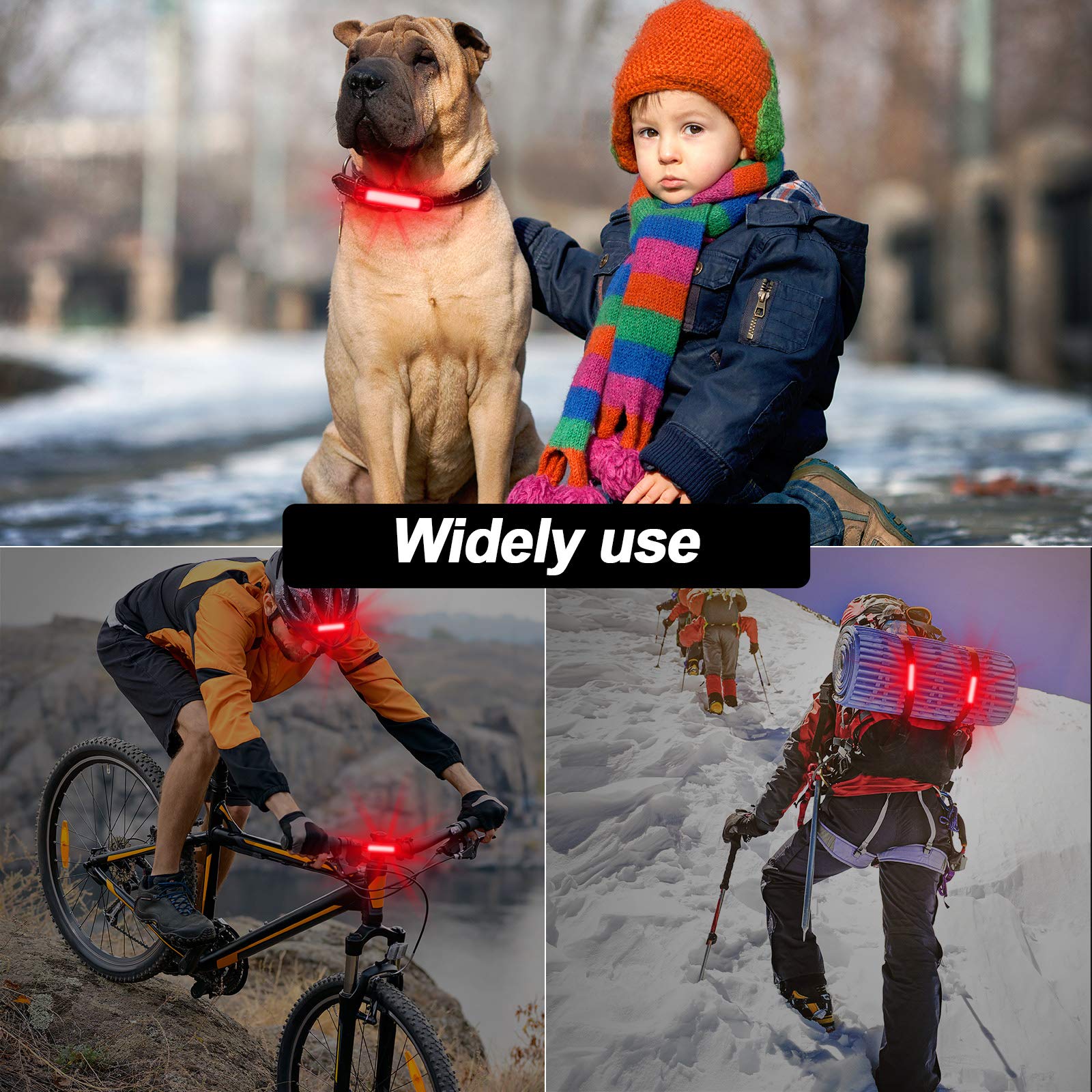 Foto 8 pulgar | Juego De Luces Traseras Para Bicicleta Mudder, Recargable Por Usb, 4 Unidades - Venta Internacional.